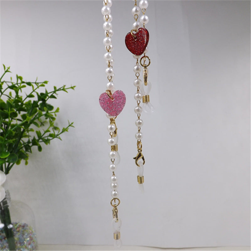 Siopsrl | Pearl necklace with heart pendant Siopsrl
