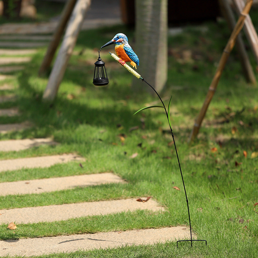 Decorative Solar Flamingo Garden Stake Lamp With Adjustable Metal Arm And Integrated LED Siopsrl