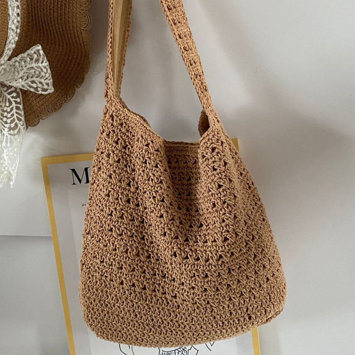 Siopsrl | Hand-knotted leisure shoulder bag Siopsrl
