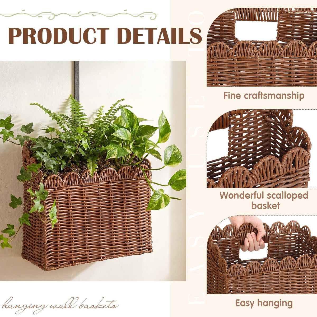 Handcrafted storage basket with curved edge Siopsrl