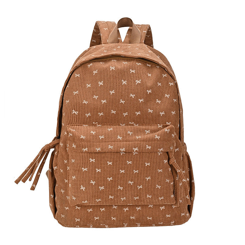 Siopsrl | Stylish Corduroy Backpack