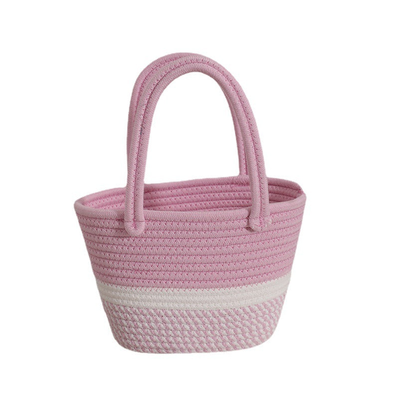 Handmade basket bag with modern accents Siopsrl