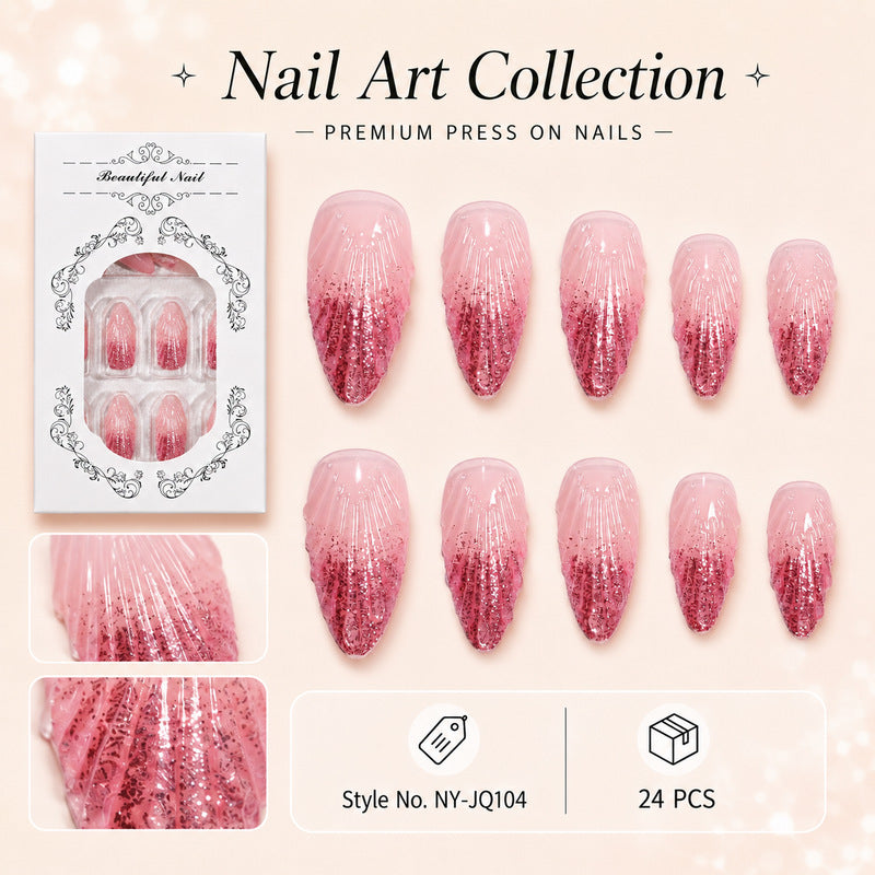 Siopsrl | Premium Glitter Artificial Nails Siopsrl