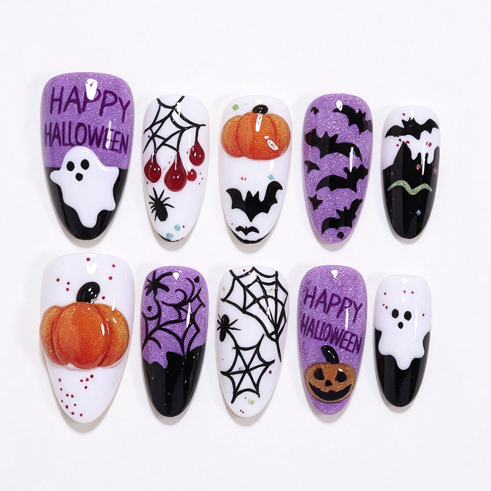 Halloween-Themed Creative Press-On Nails Siopsrl
