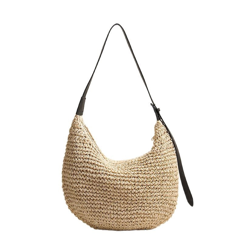 Siopsrl | Handmade Hobo Bag Made of Natural Raffia Material Siopsrl