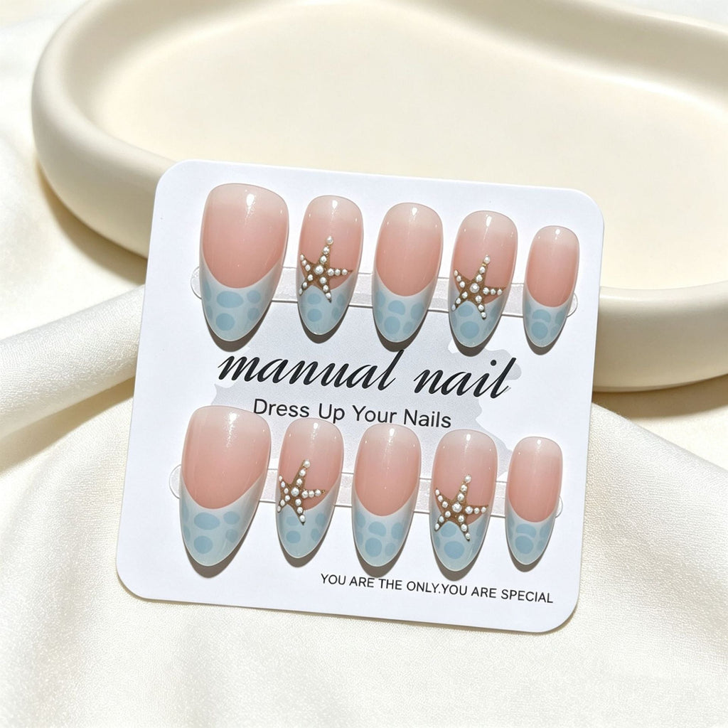 Siopsrl | Nautical-Themed Decorative Press-On Nail Tips Siopsrl