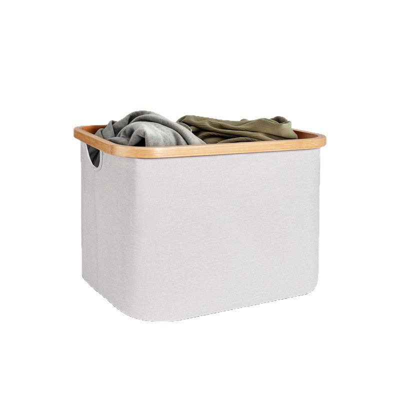 Trendy storage basket with bamboo frame Siopsrl