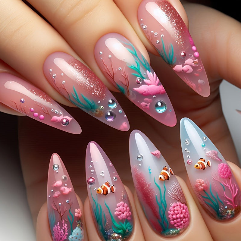 Siopsrl | Artificial Nails in Maritime Coral Design Siopsrl