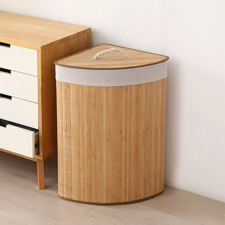 Storage basket with natural bamboo design Siopsrl