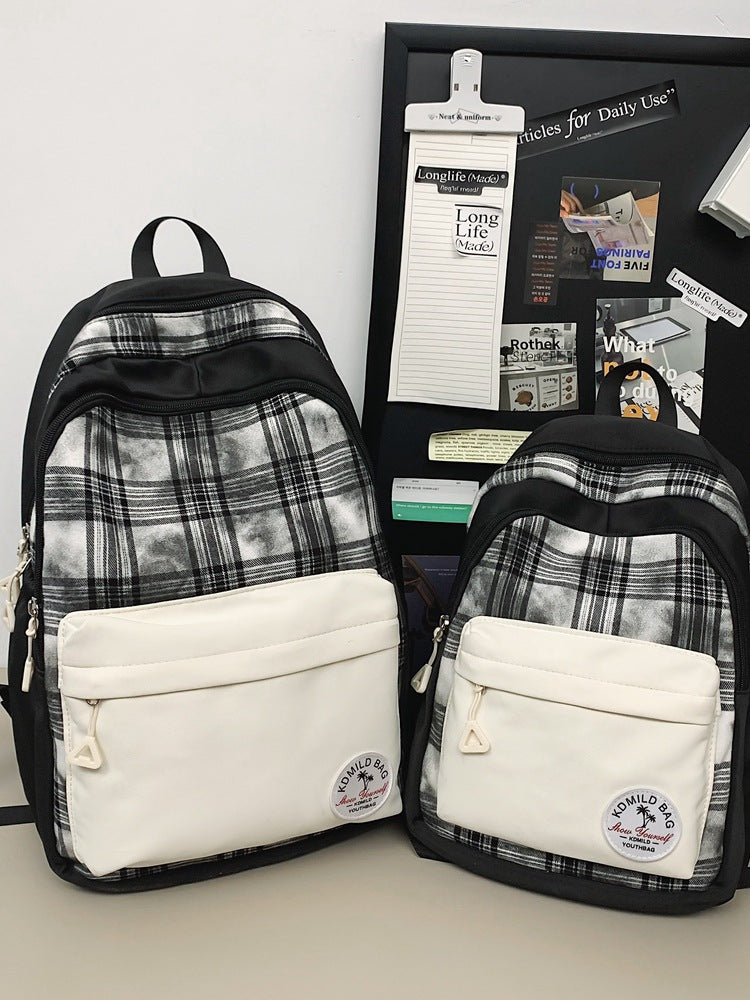 Siopsrl | Casual Plaid Backpack
