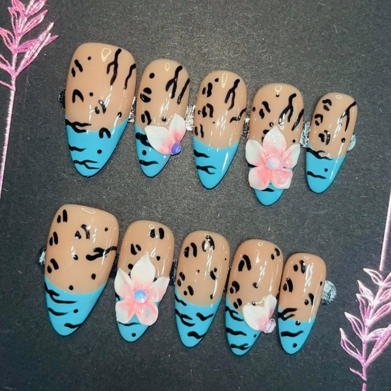 Siopsrl | Nature-Themed Artistic Press-On Nail Set Siopsrl