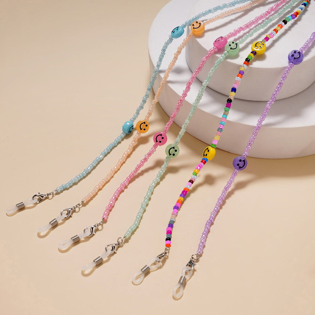 Siopsrl | Decorative Smile Beaded Eyewear Chain Siopsrl