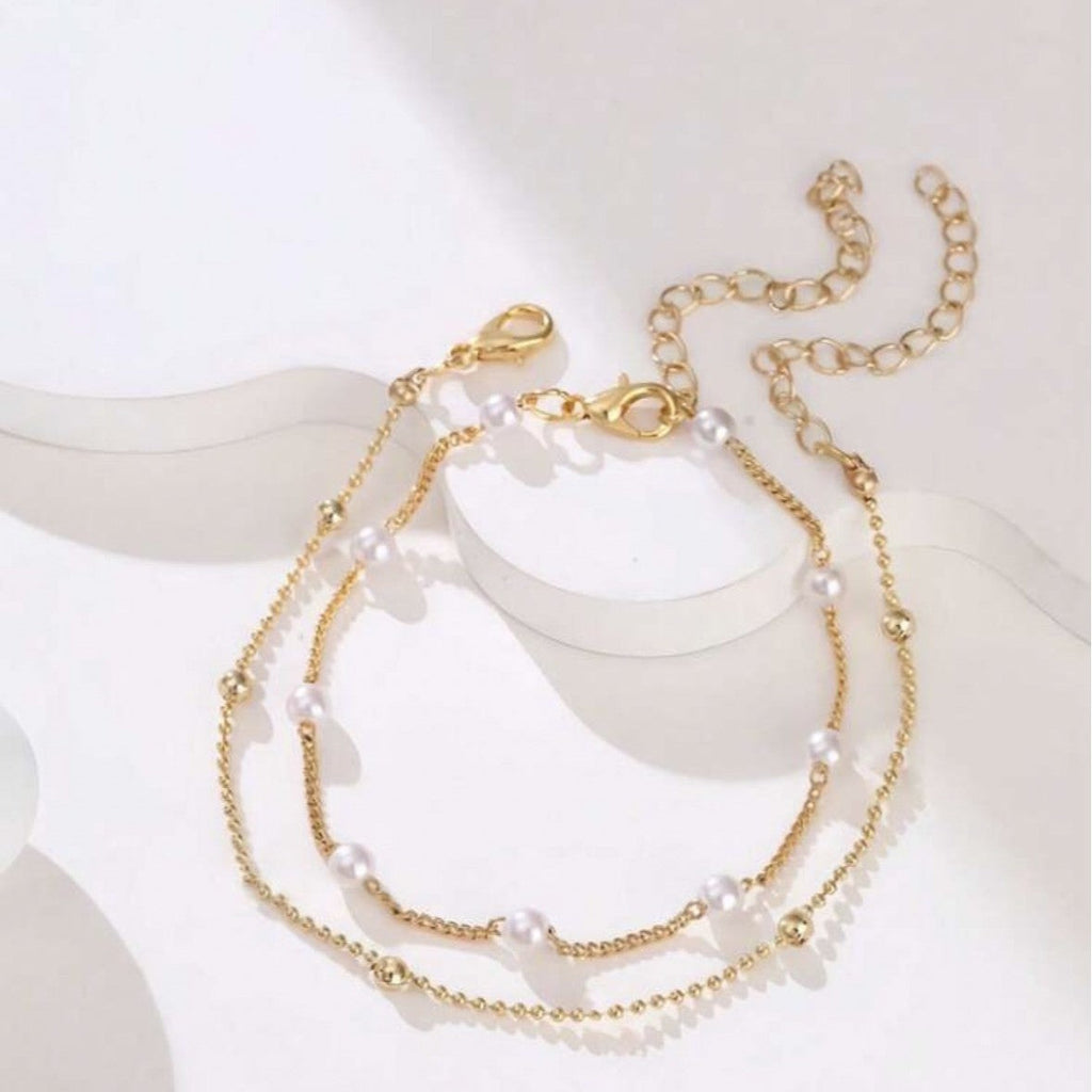 Siopsrl | Adjustable Pearl Charm Bracelet Siopsrl
