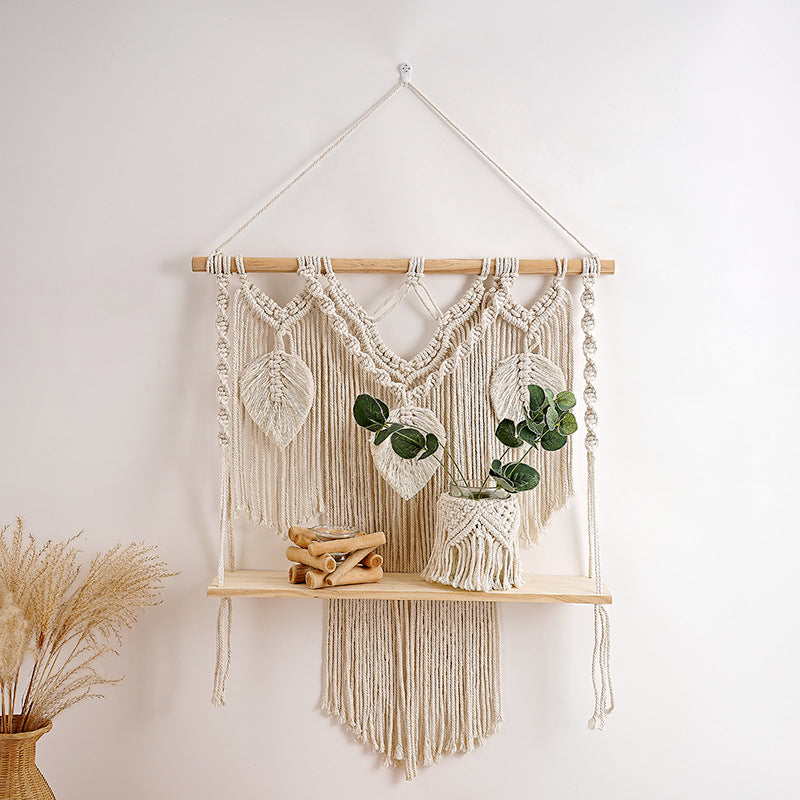 Artistic Macrame Wall Hanging Shelf Siopsrl