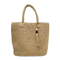 Handmade basket bag with unique fringe pendant Siopsrl