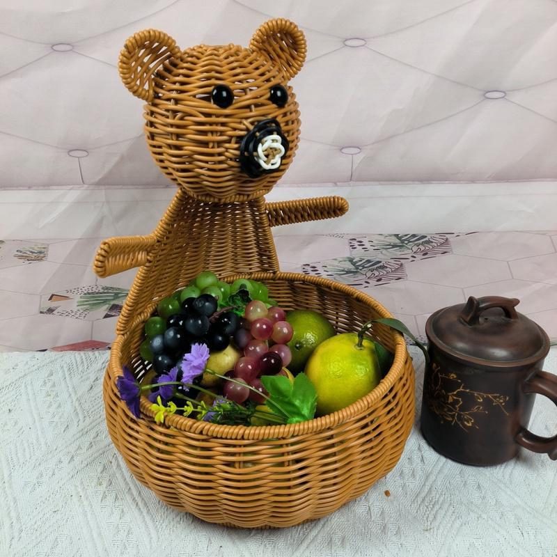 Cute Animal-Themed Woven Storage Basket Siopsrl
