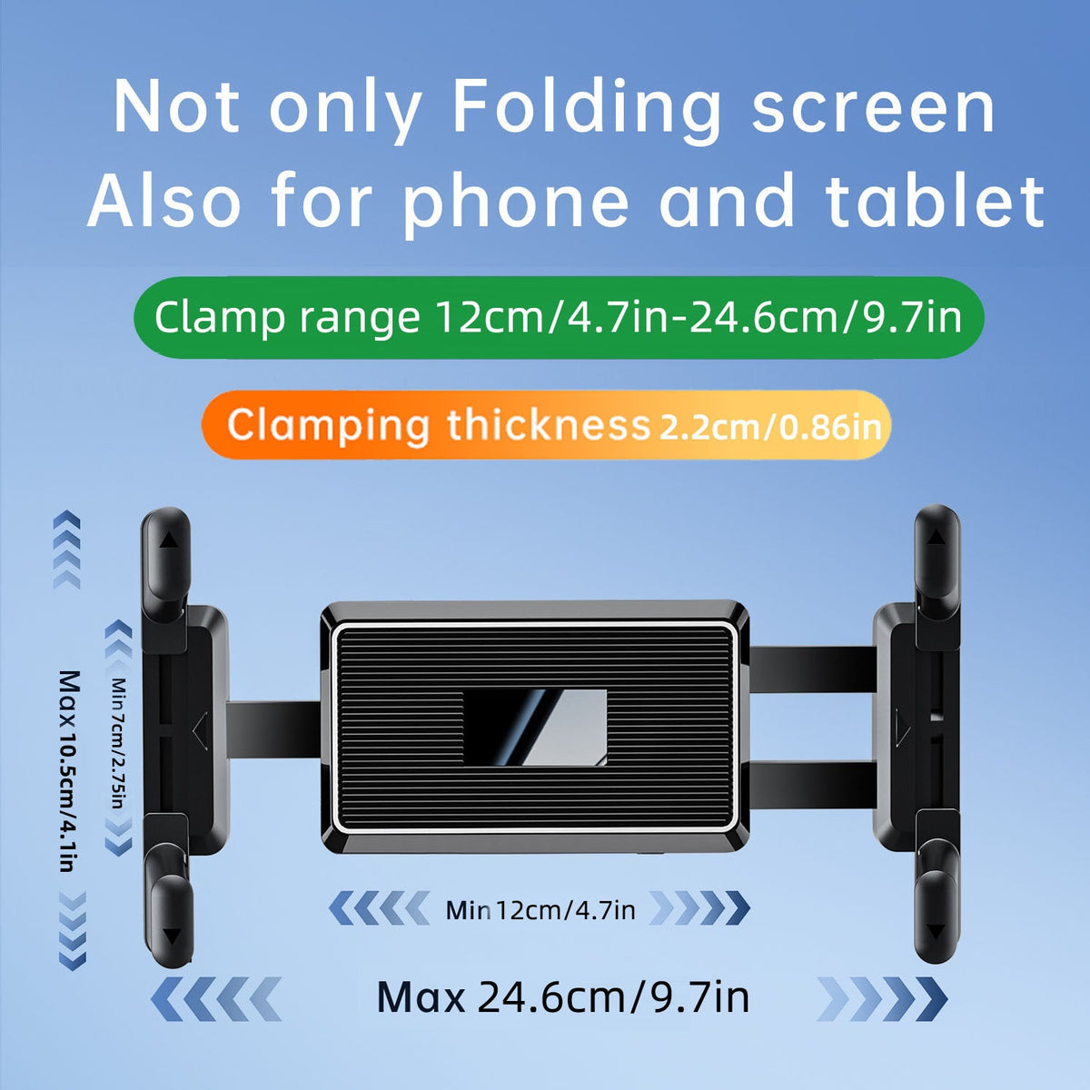 Siopsrl | adjustable telescopic car windshield tablet holder with heavy duty suction mount Siopsrl