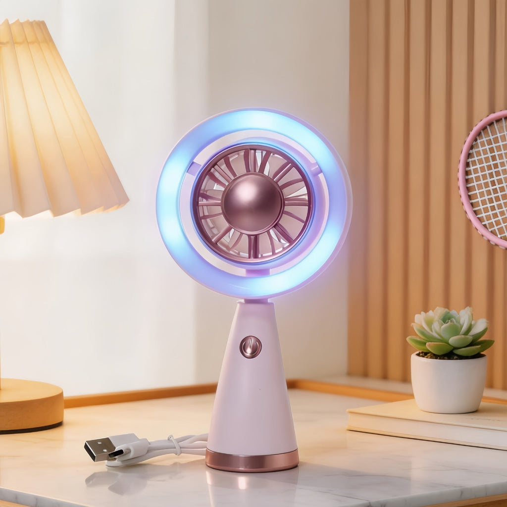 Siopsrl | Ladies portable fan with LED light Siopsrl