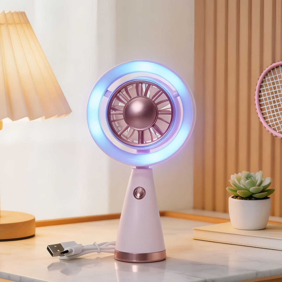 Siopsrl | Ladies portable fan with LED light Siopsrl