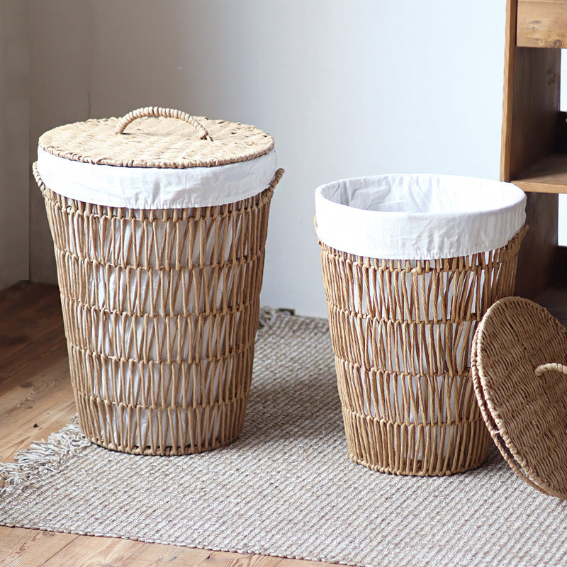 Rustic laundry basket with lid Siopsrl