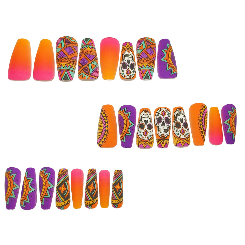 Siopsrl | Art Nails In Creative Skull Design Siopsrl