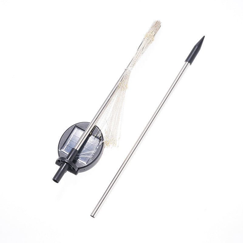 Solar Firework Garden Stake LED Starburst Light With Telescoping Stainless Stake Siopsrl