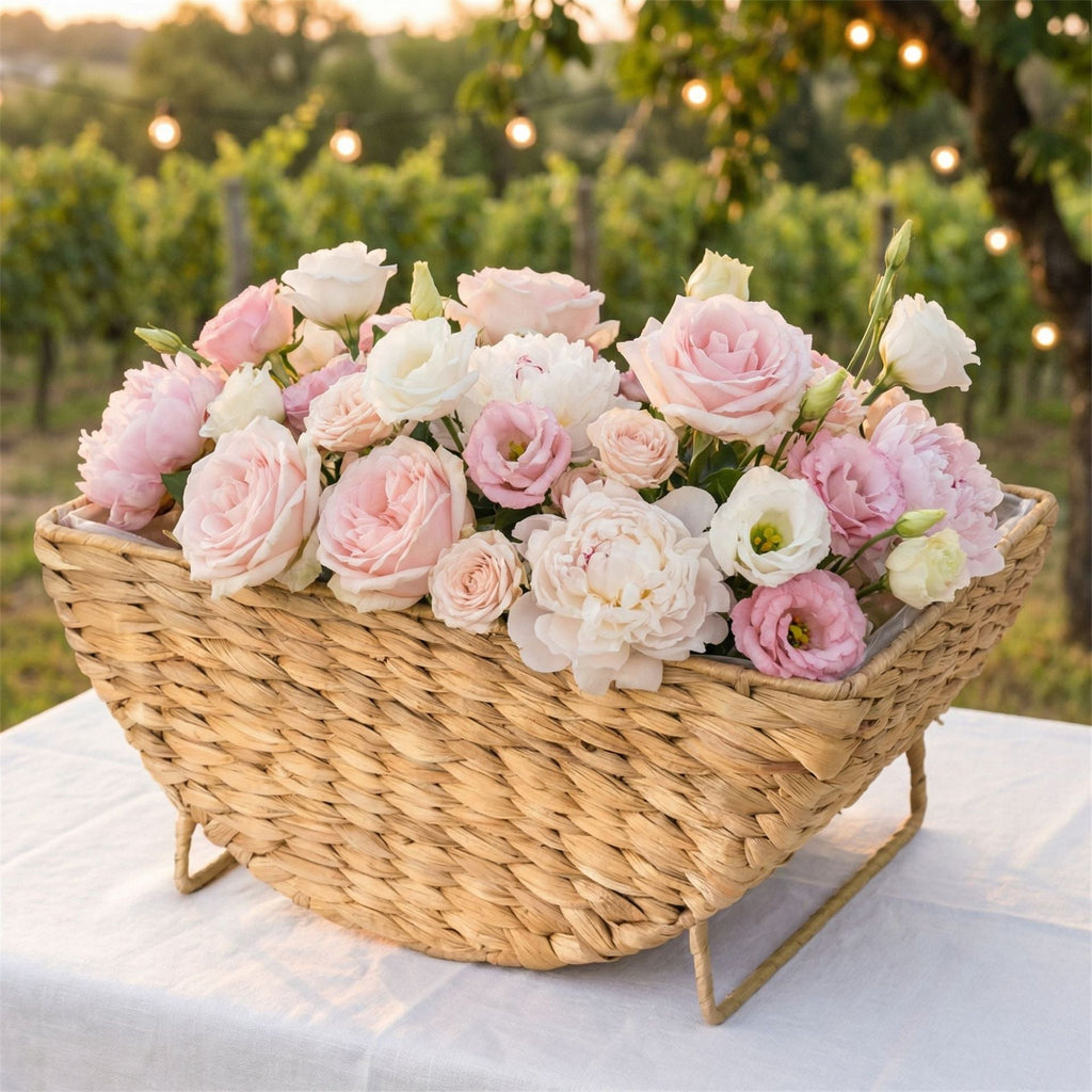 Decorative basket for storing blankets and magazines Siopsrl