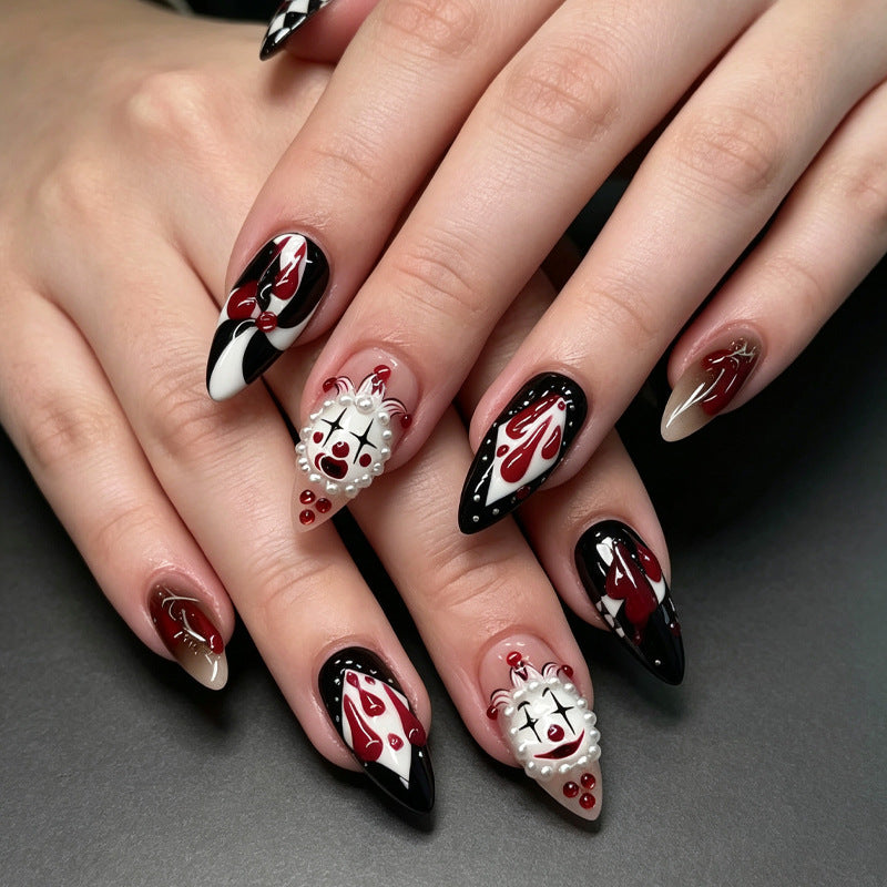 Halloween-Themed Press-On Nail Art Set Siopsrl
