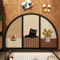 Siopsrl | Cute Cat-Themed Half-Moon Area Rug Siopsrl