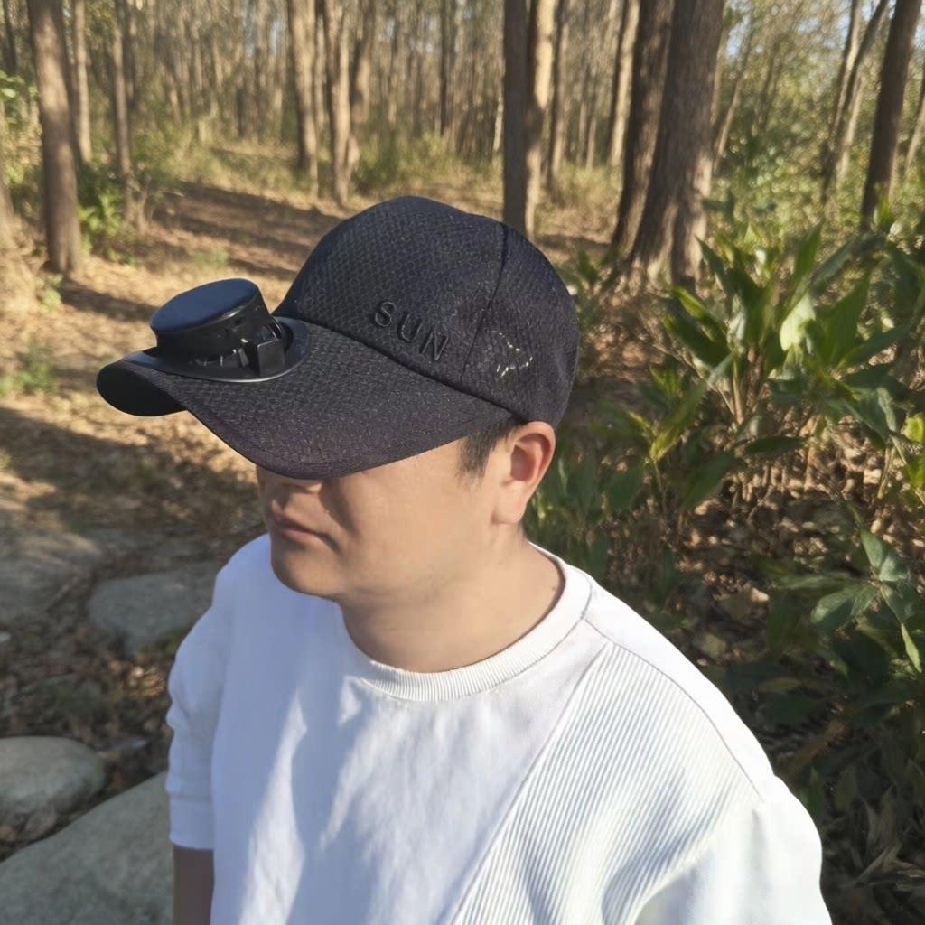 Siopsrl | Sun Cap with removable solar fan, breathable mesh and adjustable umbrella Siopsrl