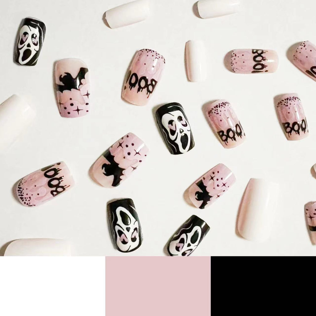 Halloween Fake Nail Set with Creative Scary Motifs Siopsrl