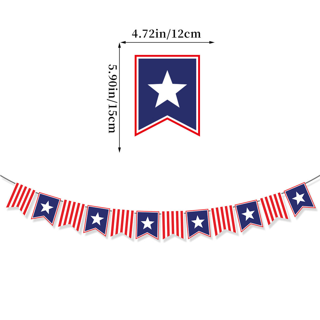 Siopsrl | Unisex decorative garland with star motif and sturdy cardboard Siopsrl