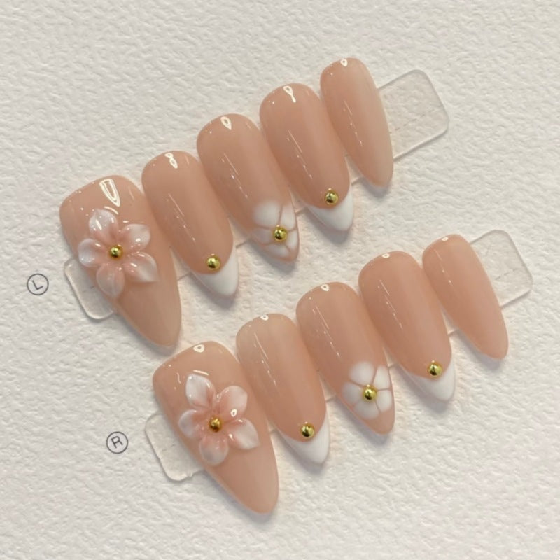 Siopsrl | Nature-Themed Artistic Press-On Nail Set Siopsrl