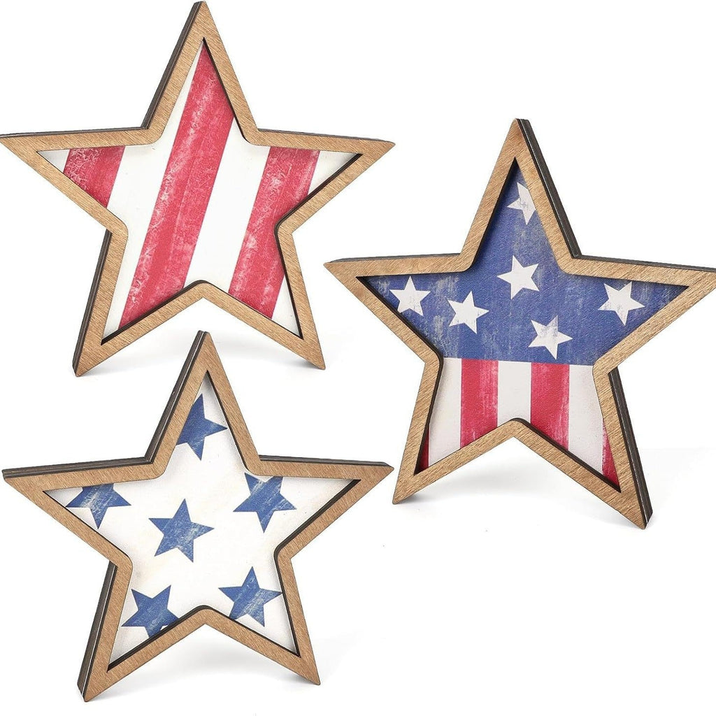 Unisex nan distressed layered farmhouse star wall sculpture with carved dimensional panels Siopsrl