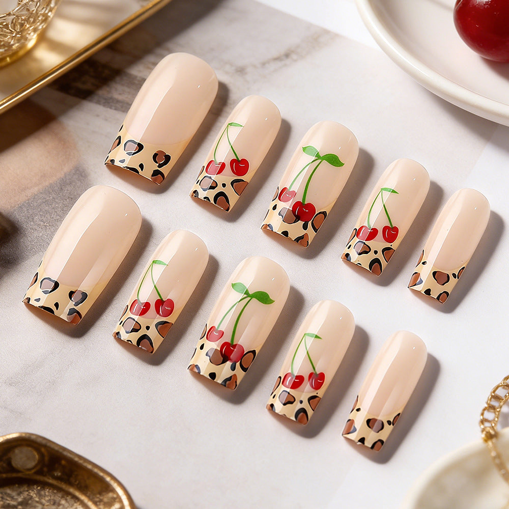 Siopsrl | Artistic Leopard Print Press-On Nails Siopsrl