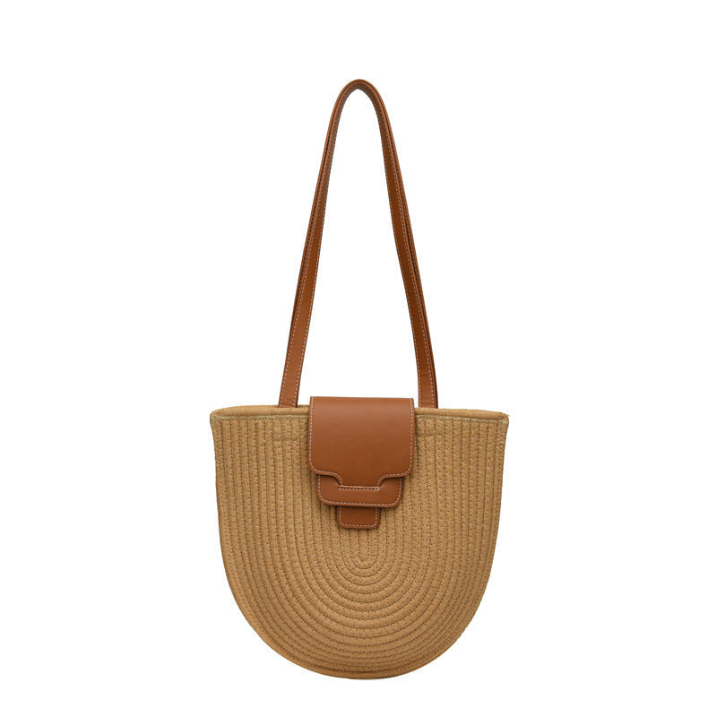 Siopsrl | Fashionable and Handcrafted Basket Bag with Leather Accents Siopsrl