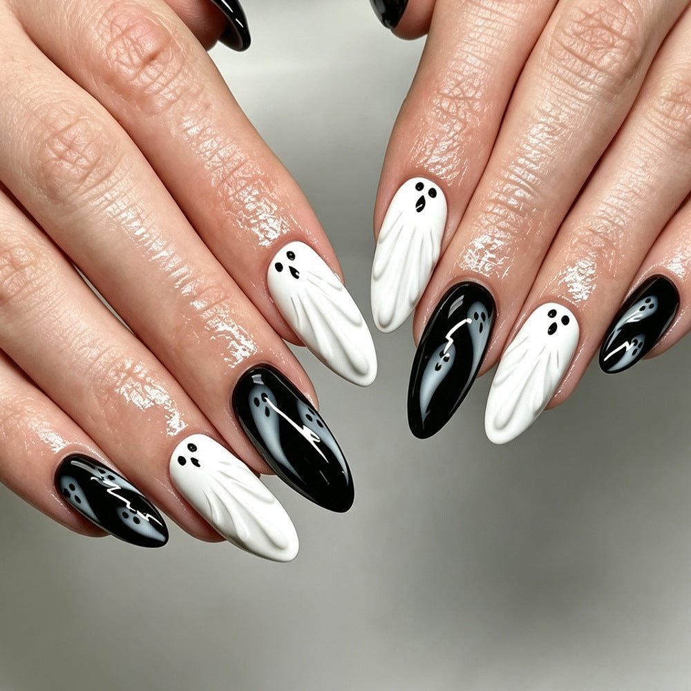 Halloween Ghost Nail Art Siopsrl