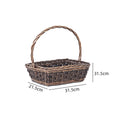 Braided basket with practical carrying handle