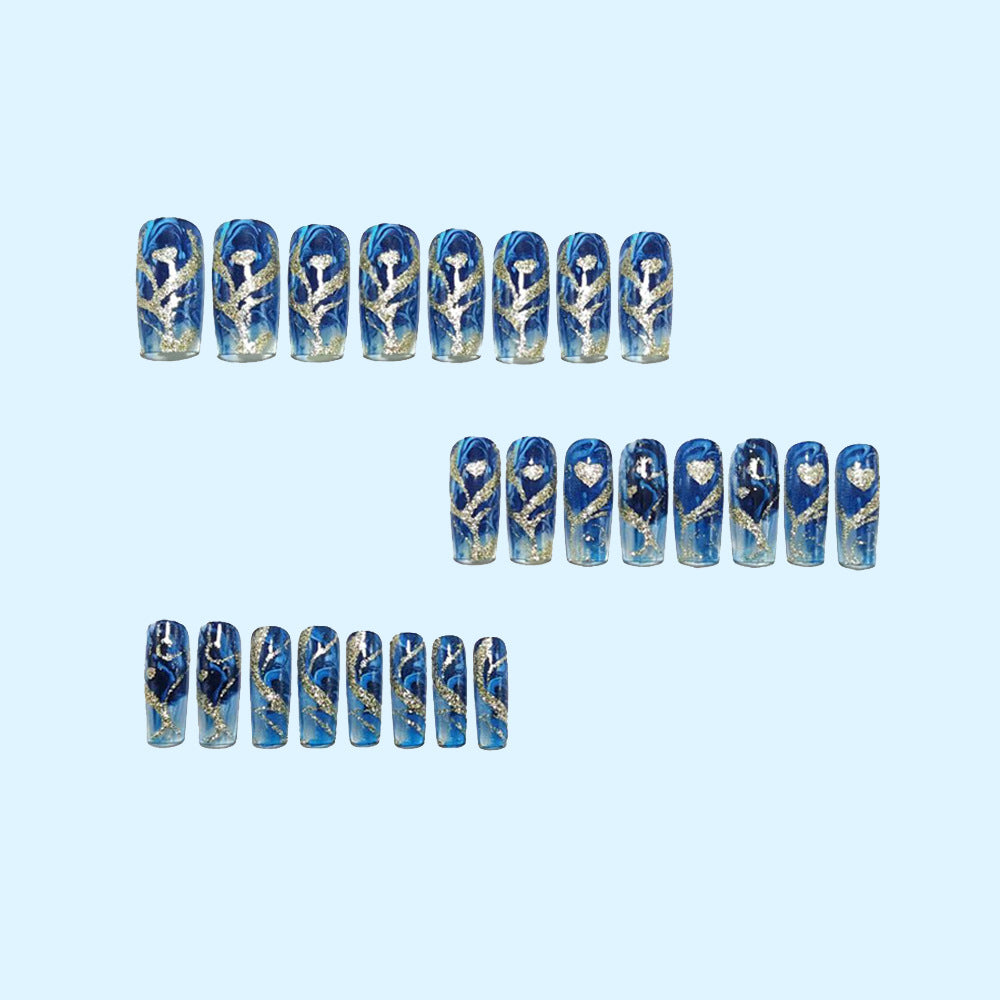 Siopsrl | Nail set with floral designs Siopsrl