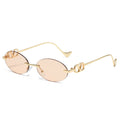Siopsrl | Stylish Oval Frame Sunglasses with Decorative Accents Siopsrl