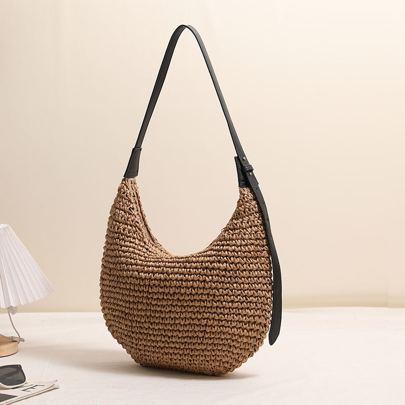 Siopsrl | Handmade Hobo Bag Made of Natural Raffia Material Siopsrl