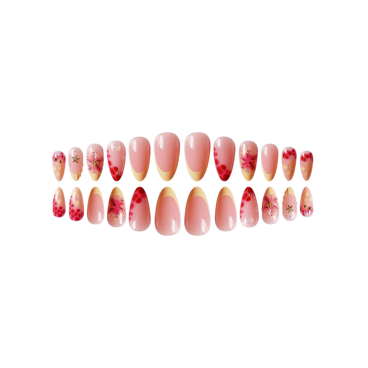 Siopsrl | Floral 3D Press-On Nail Art Siopsrl