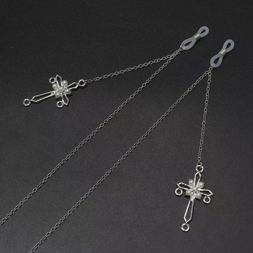 Cross Pendant Chain Earrings Siopsrl