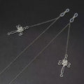 Cross Pendant Chain Earrings Siopsrl