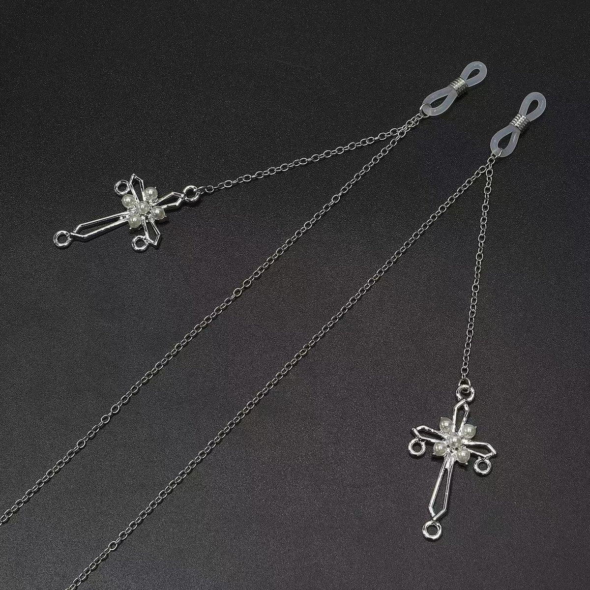 Cross Pendant Chain Earrings Siopsrl