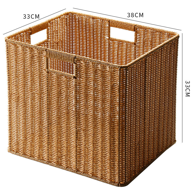Handcrafted Rectangular Wicker Storage Bin Siopsrl