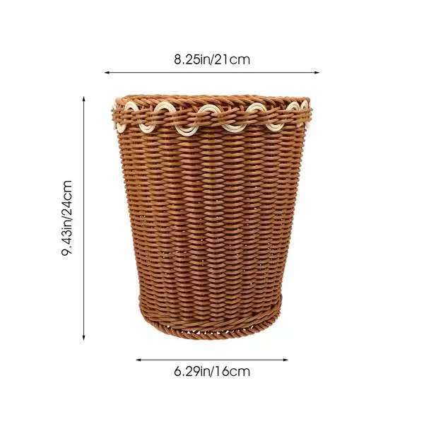 Handcrafted Wicker Storage Bin Siopsrl