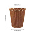 Handcrafted Wicker Storage Bin Siopsrl