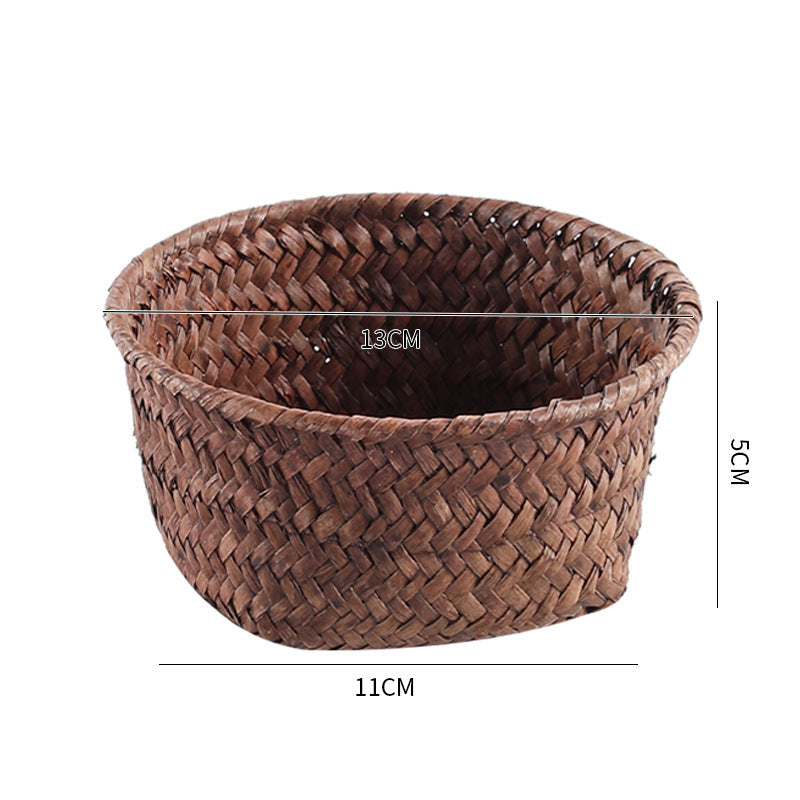 Handmade Natural Fiber Storage Basket Siopsrl