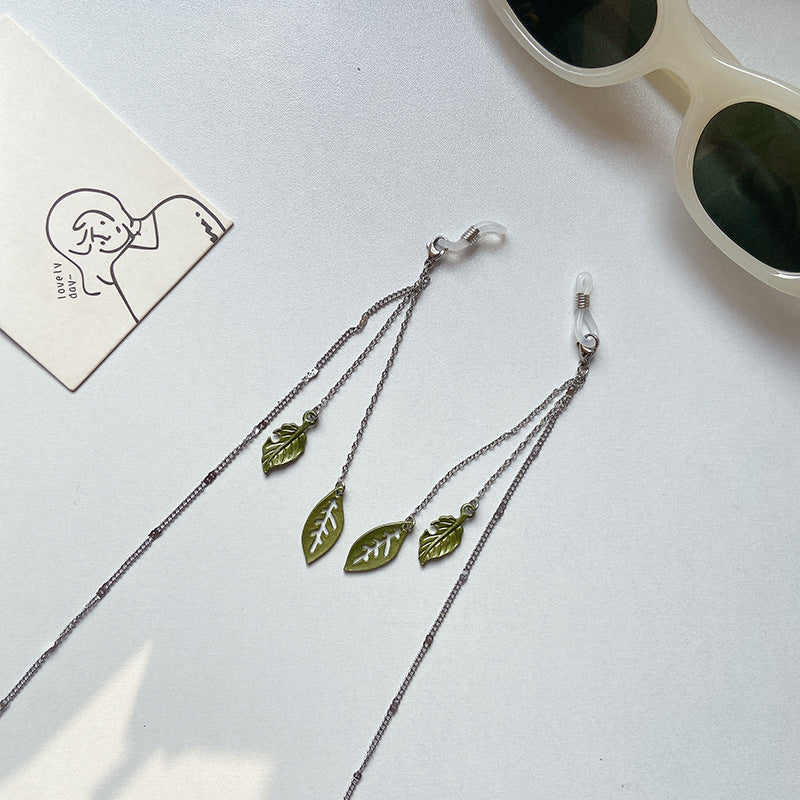 Siopsrl | Fashionable glasses holder chain with leaf motifs Siopsrl